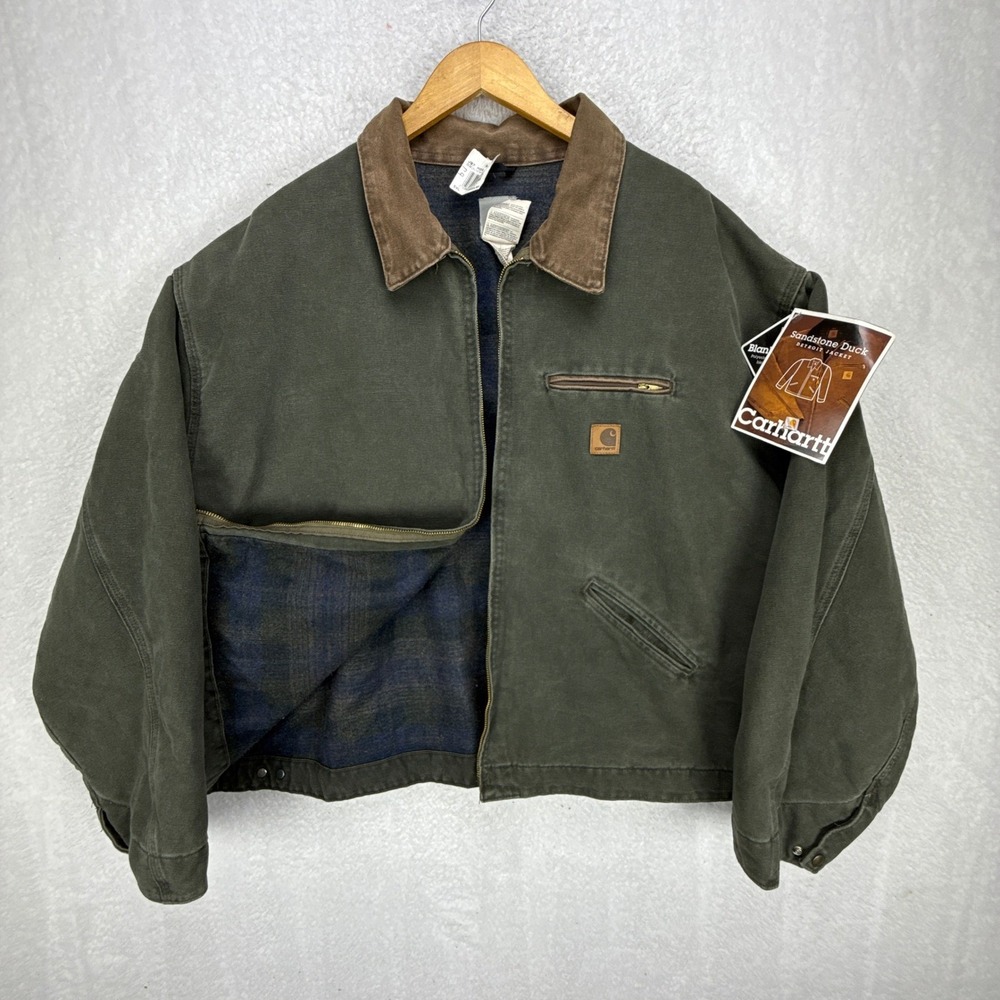 Carhartt Detroit Jacket Blanket Lined Mens 5XL J97 MOS Moss Green NWT NOS